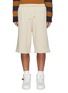 Main View - Click To Enlarge - ACNE STUDIOS - Face Patch Drawstring Waist Cotton Sweatshorts