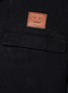  - ACNE STUDIOS - Ozon' Spray Painted Face Logo stonewashed cotton Hooded Zip Up Jacket