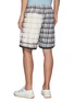 Back View - Click To Enlarge - ACNE STUDIOS - Face Patch Bleach Detail Plaid Cotton Basketball Shorts