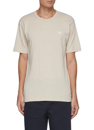 Main View - Click To Enlarge - ACNE STUDIOS - Face Patch Organic Cotton Crewneck T-shirt