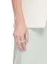 Figure View - Click To Enlarge - ROBERTO COIN - Princess' diamond 18k white gold ring