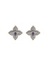 Main View - Click To Enlarge - ROBERTO COIN - Princess Flower' diamond tanzanite earrings