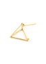 Detail View - Click To Enlarge - SHIHARA - 3D' 18k gold triangle single earring