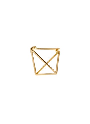 Main View - Click To Enlarge - SHIHARA - 3D' 18k gold triangle single earring