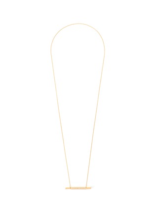 Main View - Click To Enlarge - SHIHARA - Diamond 18k gold bar pendant necklace