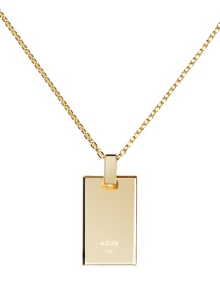 Detail View - Click To Enlarge - AS29 - Tag' diamond 18k gold pendant necklace