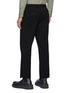 Back View - Click To Enlarge - SOLID HOMME - Tapered Waist Button Detail Pants