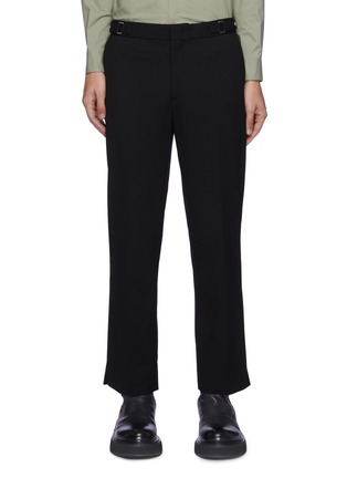 Main View - Click To Enlarge - SOLID HOMME - Tapered Waist Button Detail Pants