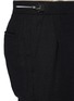 - SOLID HOMME - Fleece Wool Tapered Waist Zip Detail Classic Trouser