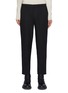 Main View - Click To Enlarge - SOLID HOMME - Fleece Wool Tapered Waist Zip Detail Classic Trouser