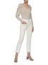 Figure View - Click To Enlarge - FRAME - 'Femme' square neck cashmere sweater