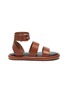 Main View - Click To Enlarge - PROENZA SCHOULER - Double Strap Leather Sandals