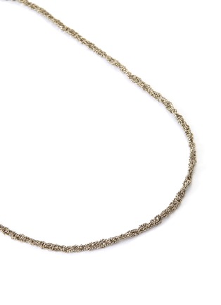 Detail View - Click To Enlarge - EMANUELE BICOCCHI - Sterling Silver Crochet Chain Necklace