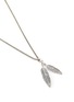 Detail View - Click To Enlarge - EMANUELE BICOCCHI - Double Feather Pendant Sterling Silver Necklace