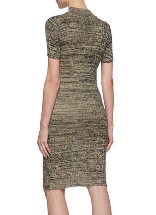 Back View - Click To Enlarge - PETAR PETROV - 'Electra' mottle silk knit bodycon dress