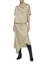 Figure View - Click To Enlarge - PETAR PETROV - Abiann' Cowl Neck Silk Dress