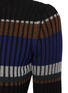  - PROENZA SCHOULER - Horizontal Stripe Pleated Rib Knit Sweater