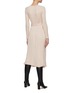 Back View - Click To Enlarge - PROENZA SCHOULER - Pleated silk-cashmere blend dress