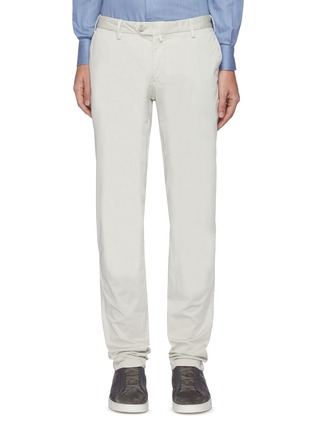 Main View - Click To Enlarge - ISAIA - Straight Leg Cotton Blend Chino Pants