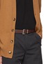 Front View - Click To Enlarge - PRADA - Reversible Buckle Leather Belt