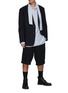 Figure View - Click To Enlarge - DRIES VAN NOTEN - Crizz' Elongated Collar Bow Thomas Maison Striped Oversized Shirt