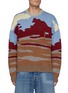 Main View - Click To Enlarge - ACNE STUDIOS - Krover Lambswool Crew Neck Golf Course Jacquard Jumper