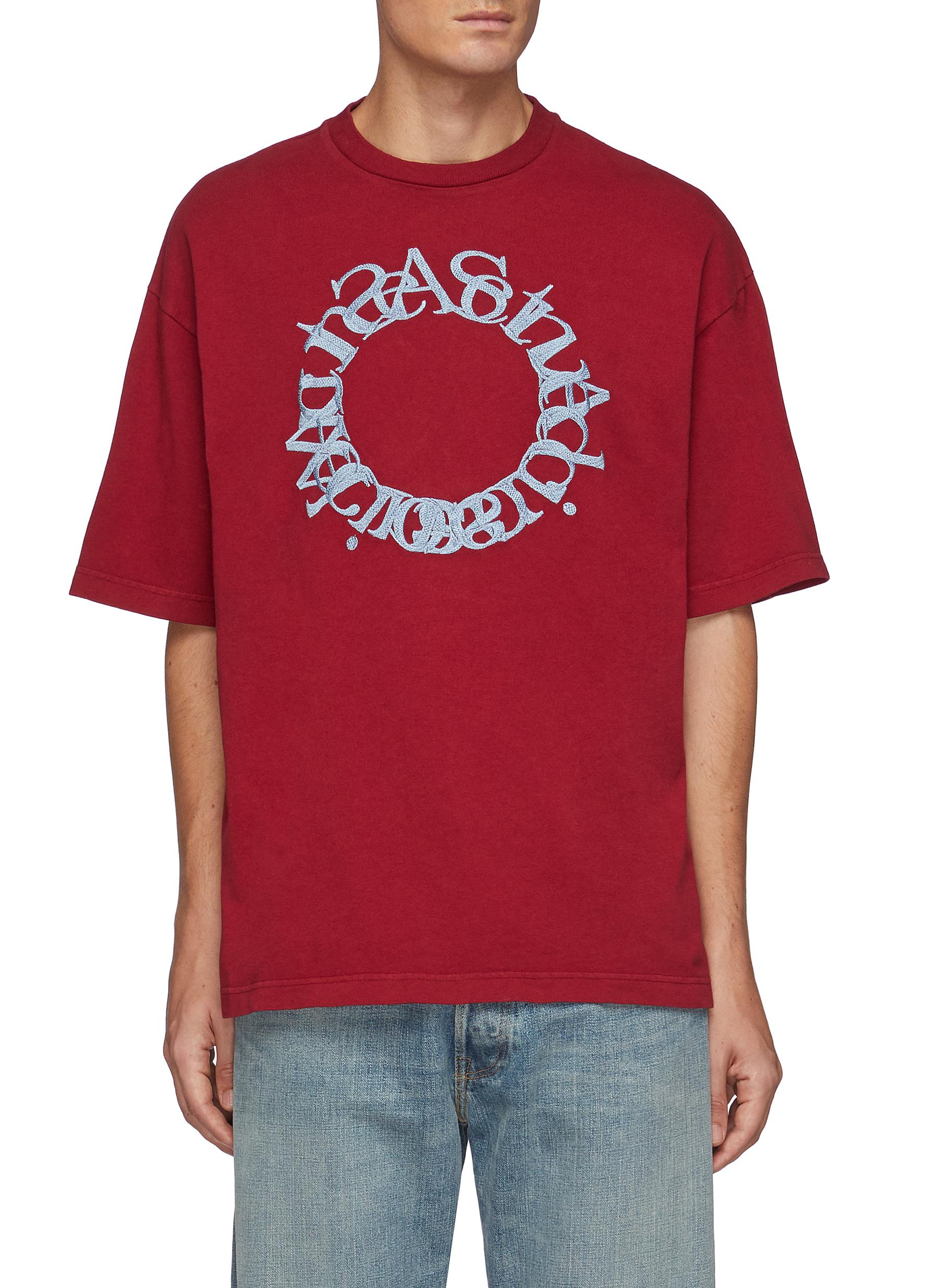 ACNE STUDIOS | Circle Logo Embroidery T 