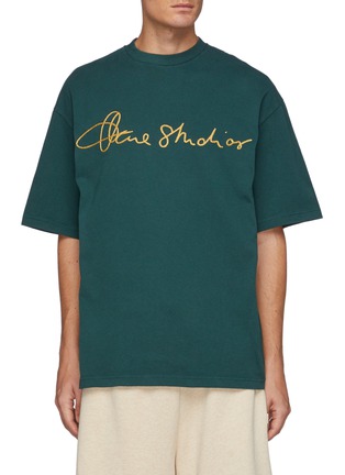 Main View - Click To Enlarge - ACNE STUDIOS - Logo Embroidery T-shirt