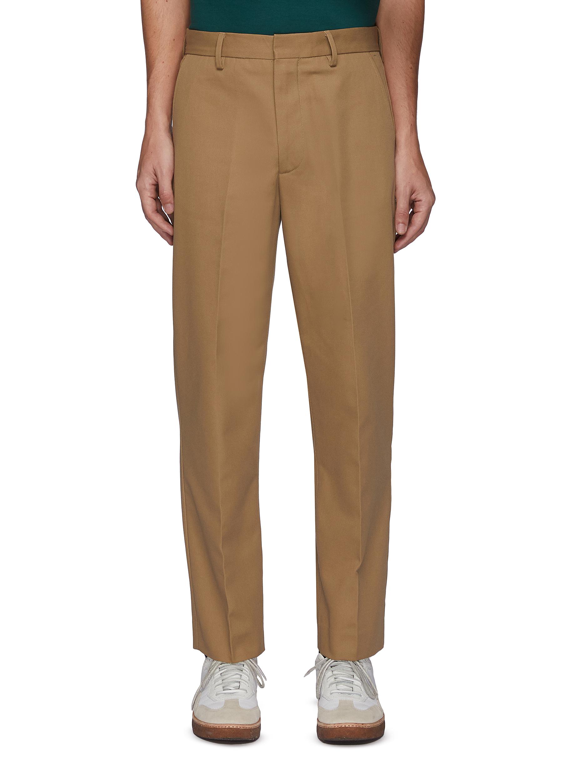 Ayonne' Cotton Blend Twill Slim Pants | Smart Closet