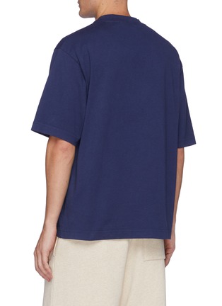 Back View - Click To Enlarge - ACNE STUDIOS - Logo Print Cotton T-shirt