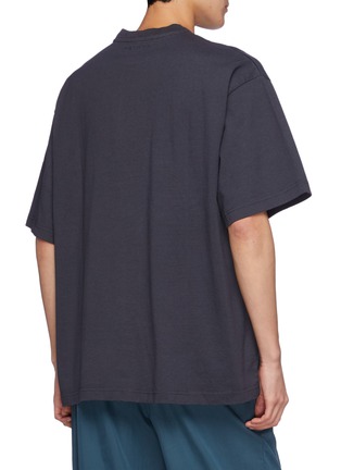 Back View - Click To Enlarge - ACNE STUDIOS - Black Hole Graphic Print Oversized Cotton Crewneck T-Shirt