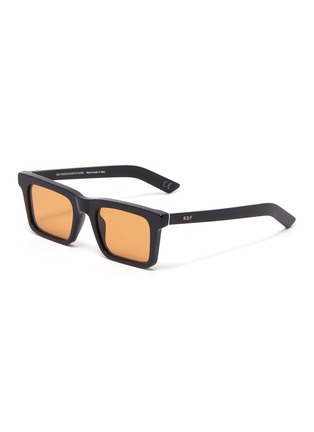 Main View - Click To Enlarge - SUPER - '1968 Refined' Rectangular Acetate Frame Sunglasses