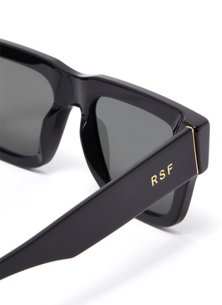 Detail View - Click To Enlarge - SUPER - 'Mega Black' Acetate Frame Sunglasses