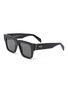 Main View - Click To Enlarge - SUPER - 'Mega Black' Acetate Frame Sunglasses