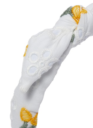 Detail View - Click To Enlarge - LELE SADOUGHI - Lemon Eyelet Bow Tie Knot Kids Headband