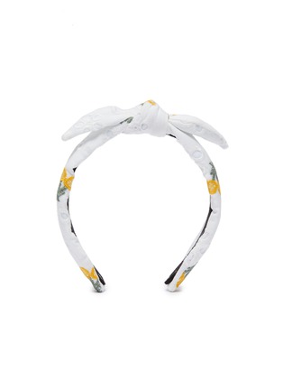 Main View - Click To Enlarge - LELE SADOUGHI - Lemon Eyelet Bow Tie Knot Kids Headband