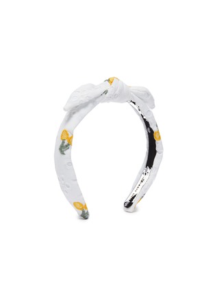 Figure View - Click To Enlarge - LELE SADOUGHI - Lemon Eyelet Bow Tie Knot Kids Headband