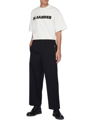 Figure View - Click To Enlarge - JIL SANDER - Boxy fit logo T-shirt