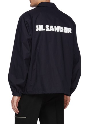 Back View - Click To Enlarge - JIL SANDER - Snap Buttoned Logo Coach Jacket