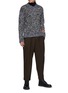 Figure View - Click To Enlarge - JIL SANDER - Melange Knit V-Neck Sweater