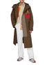 Figure View - Click To Enlarge - JW ANDERSON - Cotton Long Parka With Contrasting Elbow Patch and Chest Pocket