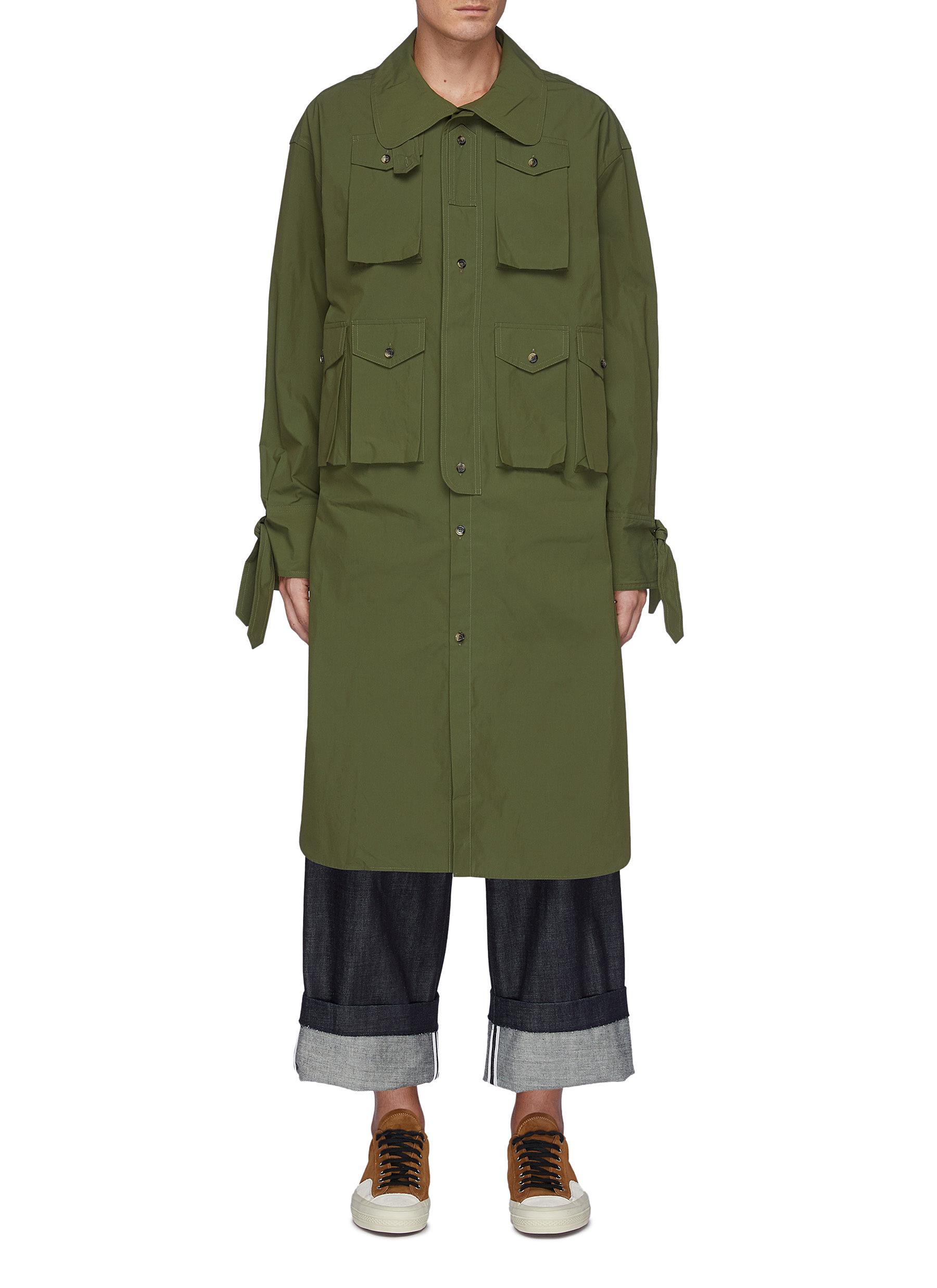 JW ANDERSON PATCH POCKET MILITARY TUNIC SHIRT