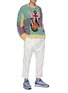 Figure View - Click To Enlarge - JW ANDERSON - Anchor logo patchwork sweater