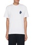 Main View - Click To Enlarge - JW ANDERSON - Neon anchor logo patch T-shirt