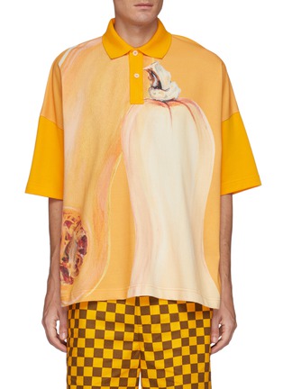 Main View - Click To Enlarge - JW ANDERSON - Butternut graphic print polo shirt