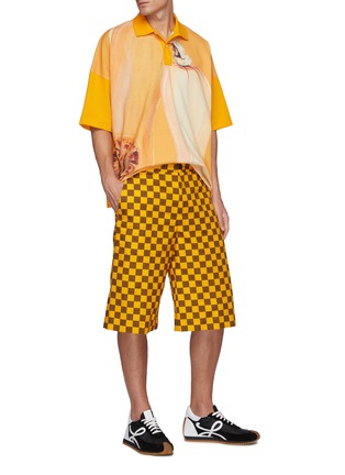 Figure View - Click To Enlarge - JW ANDERSON - Butternut graphic print polo shirt