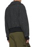 Back View - Click To Enlarge - JW ANDERSON - Contrasting Neck Fastening Ruched Sleeve Bomber