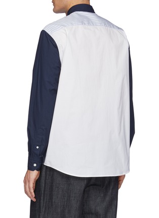 Back View - Click To Enlarge - JW ANDERSON - Anchor logo patchwork shirt