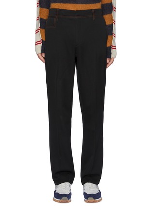 Main View - Click To Enlarge - JW ANDERSON - Contrast topstitch tailored pants