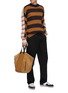 Figure View - Click To Enlarge - JW ANDERSON - Contrast topstitch tailored pants